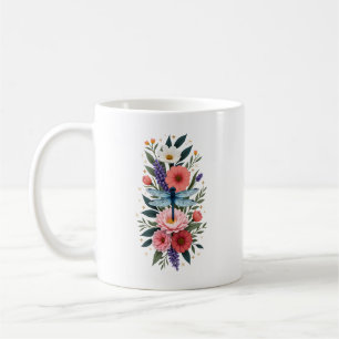 Beautiful Dragonfly Watercolor Art Insect Lover Ea Coffee Mug