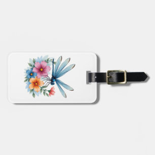 Beautiful Dragonfly Watercolor Art Insect Lover Ea Luggage Tag