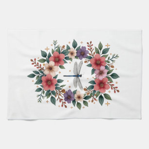 Beautiful Dragonfly Watercolor Art Insect Lover Ea Tea Towel
