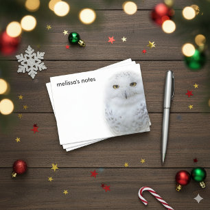 Beautiful, Dreamy and Serene Snowy Owl Post-it Notes