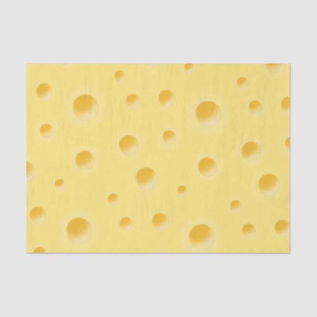 Beautiful Dreamy Swiss Cheese Whimsical Tissue Paper (Front)