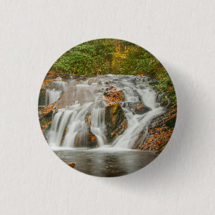 Beautiful Dukes creek waterfall in N. Georgia 3 Cm Round Badge