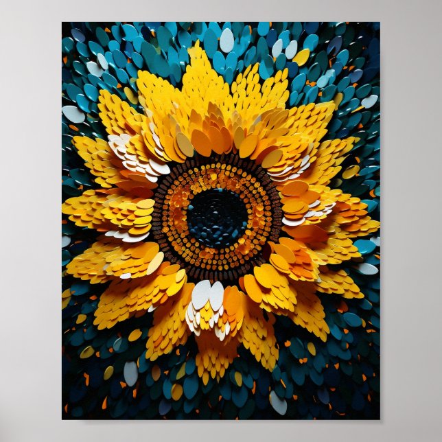 Beautiful Dune Sunflower Poster (Front)