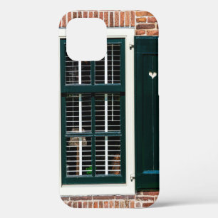 Beautiful dutch traditional houses. Brick wall wit iPhone 12 Case