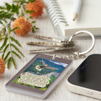 Beautiful Eagle Scripture Isaiah 40:31 Key Ring