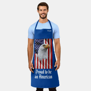 Beautiful Eagle, The American Flag, Patriotic Apron