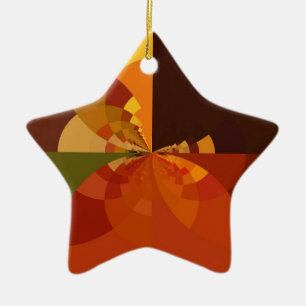 Beautiful Earth Abstract Art Print Ceramic Ornament