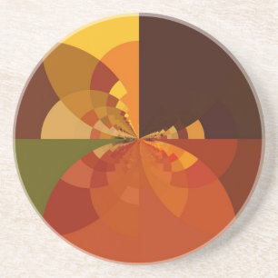 Beautiful Earth Abstract Art Print Coaster