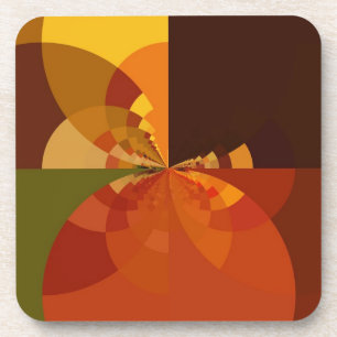 Beautiful Earth Abstract Art Print Coaster