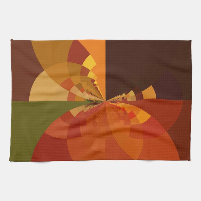 Beautiful Earth Abstract Art Print Tea Towel (Horizontal)