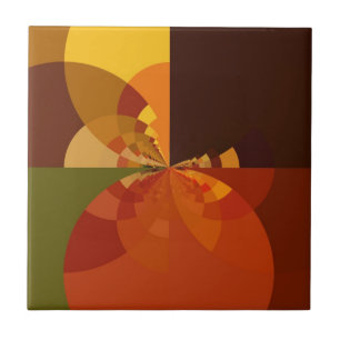 Beautiful Earth Abstract Art Print Tile