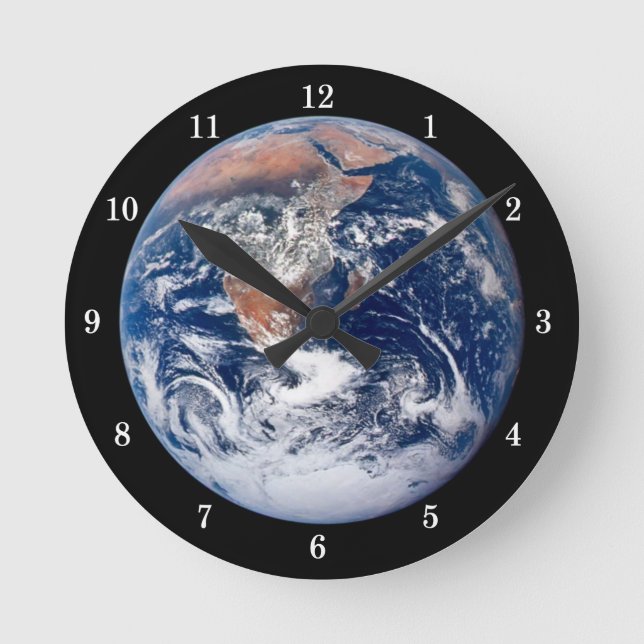 Beautiful Earth from Space Wall Clock (Front)