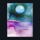Beautiful Earth painting in watercolour Holiday Postcard<br><div class="desc">Beautiful Earth postcard</div>