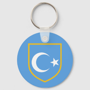 Beautiful East Turkestan Xinjiang Flag Key Ring