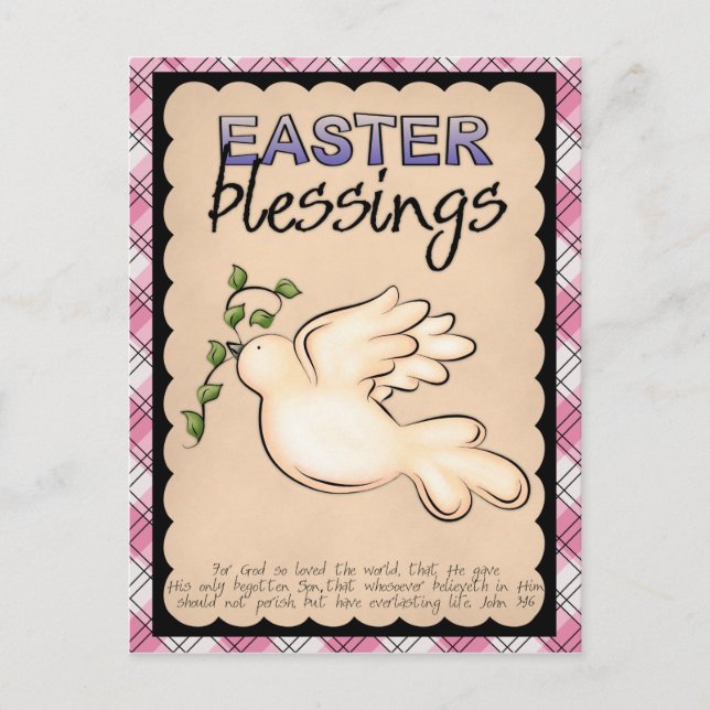 Beautiful Easter Postcard (Front)