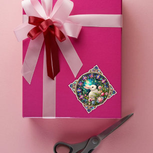 Beautiful Easter Rabbit Garden Stained Glass