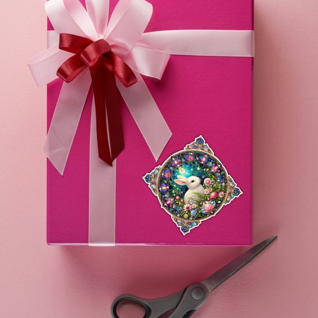 Beautiful Easter Rabbit Garden Stained Glass (Creator Uploaded)