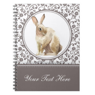 Beautiful Easter Rabbit Personalised Notebook