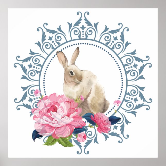 Beautiful Easter Rabbit Poster (Front)