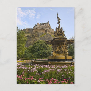 Beautiful Edinburgh Castle Postcard