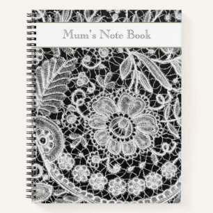 Beautiful Editable Lace Notebook