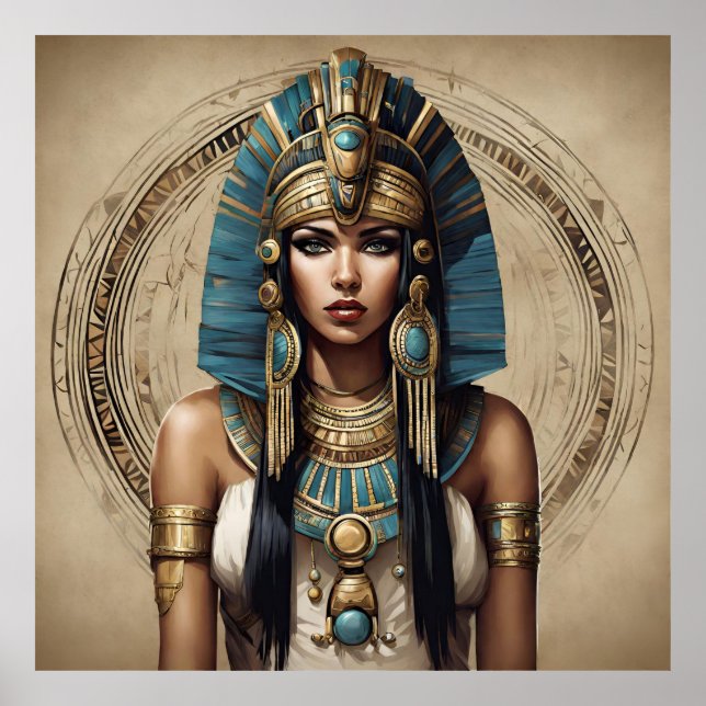 Beautiful Egyptian Woman with Pretty Jewellery  Poster (Front)