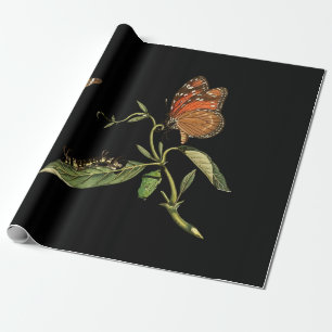 Beautiful - Elegance - Butterfly - Flower Wrapping Paper