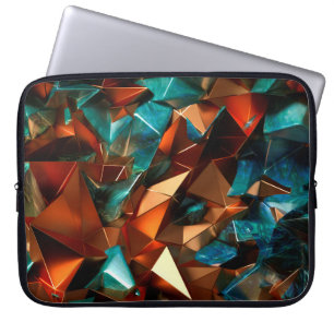 Beautiful, elegant, abstract background with metal laptop sleeve