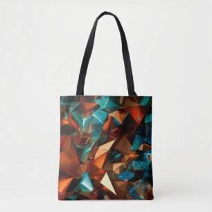 Beautiful, elegant, abstract background with metal tote bag