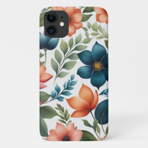 Beautiful, Elegant and Colourful Floral Pattern iPhone 11 Case