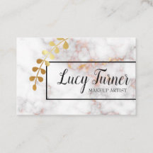 Beautiful elegant business card with marble
