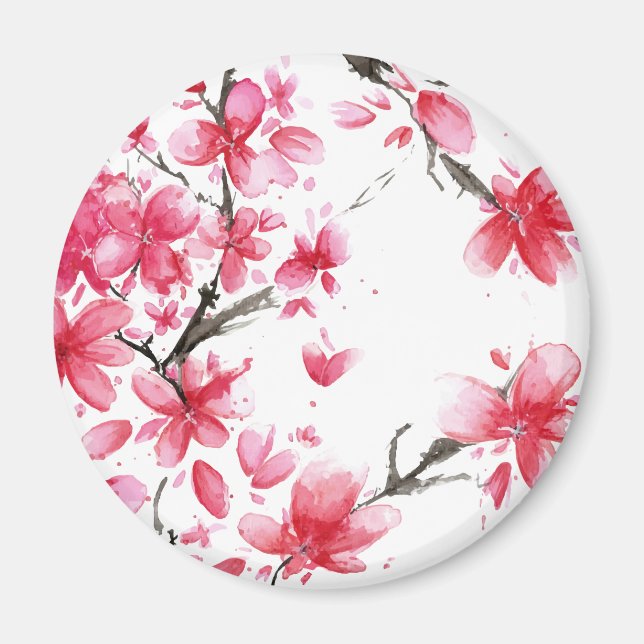 Beautiful & Elegant Cherry Blossom | Magnet (Front)