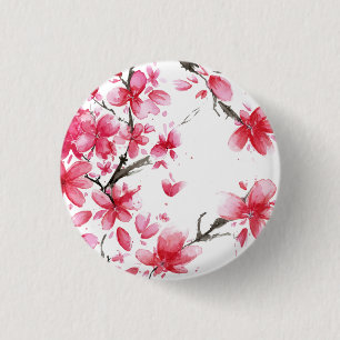 Beautiful & Elegant Cherry Blossom Pin Button