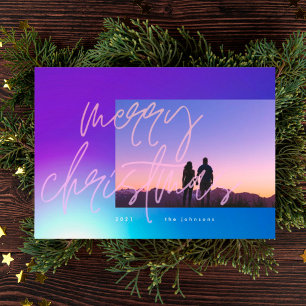 Beautiful Elegant Christmas Gradient Holiday Card