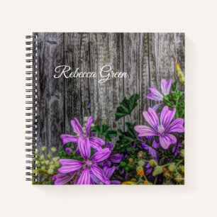 Beautiful Elegant Colourful Wild Flowers Notebook