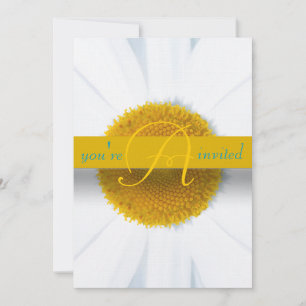 Beautiful Elegant Daisy Wedding Invitation