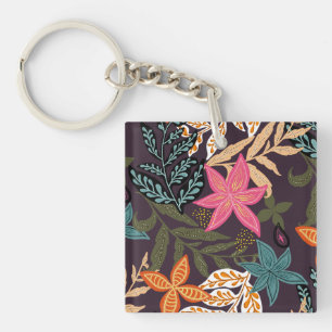 Beautiful Elegant Floral  Key Ring