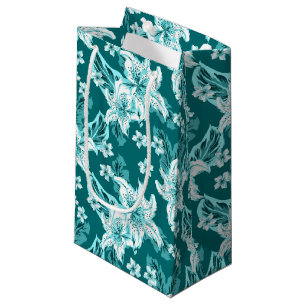Beautiful elegant flower pattern  small gift bag