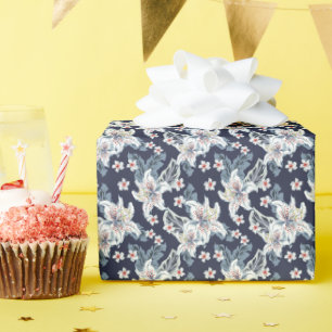 Beautiful elegant flower pattern wrapping paper
