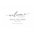 Beautiful Elegant Script Welcome Wedding Sign