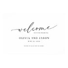 Beautiful Elegant Script Welcome Wedding Sign