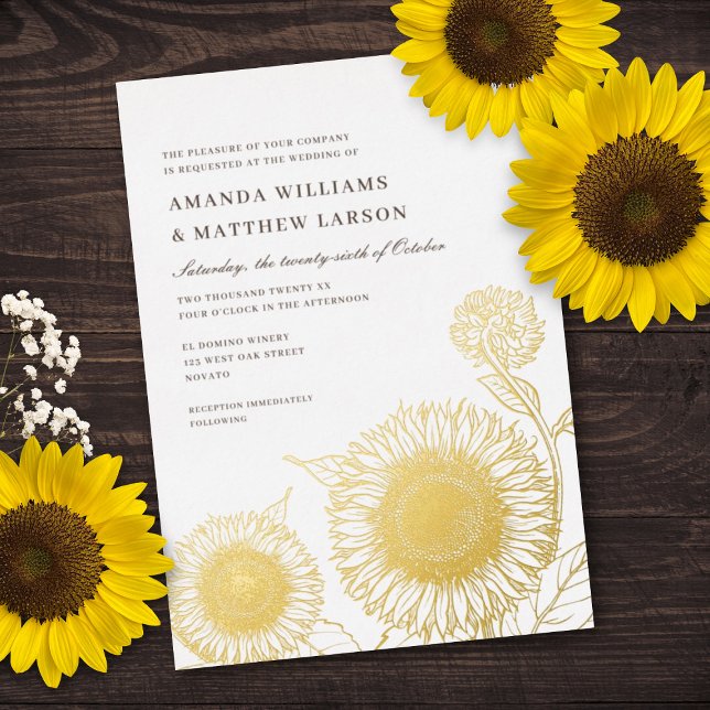 Beautiful + Elegant Sunflowers Fall Wedding REAL (Creator Uploaded)