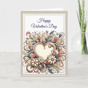 Beautiful Elegant Valentine's Day Card