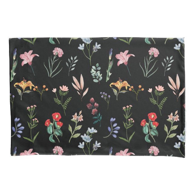 Beautiful & Elegant Wildflower pillowcase  (Front)