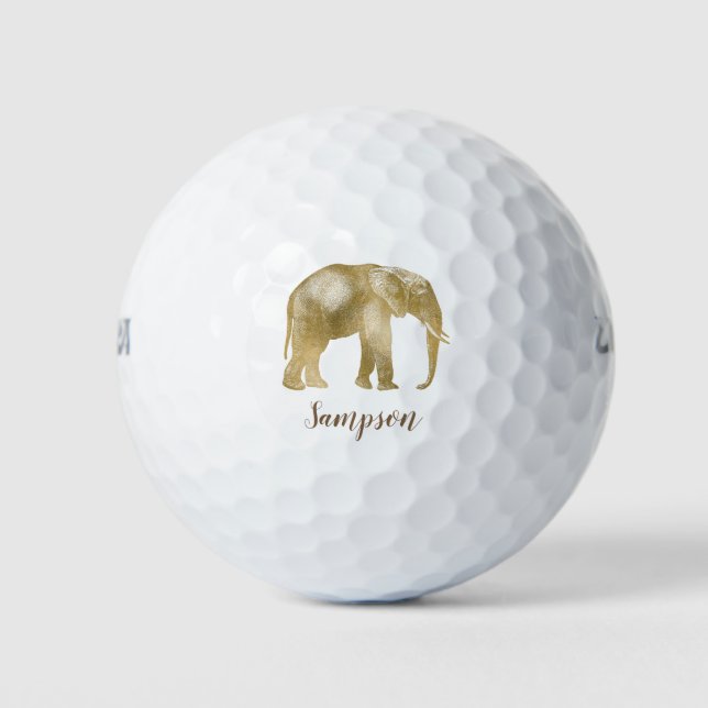 Beautiful Elephant Golf Balls (Front)