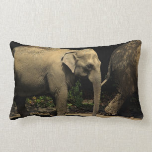 Beautiful Elephant Lumbar Cushion