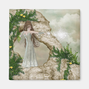 Beautiful Elven Magic Fantasy Design Magnet