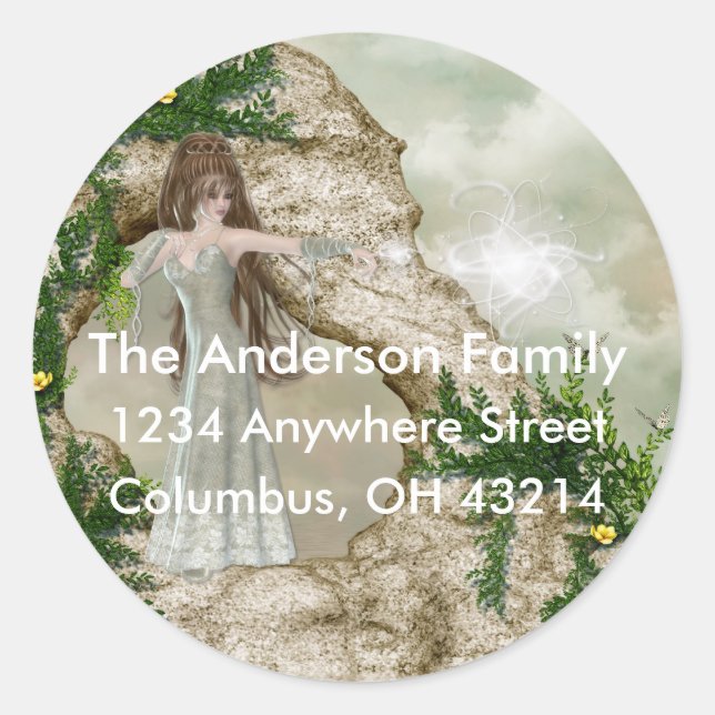 Beautiful Elven Magic Fantasy Return Address Label (Front)