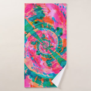 beautiful emotional paint-like illustration abstra bath towel
