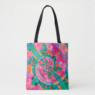 beautiful emotional paint-like illustration abstra tote bag